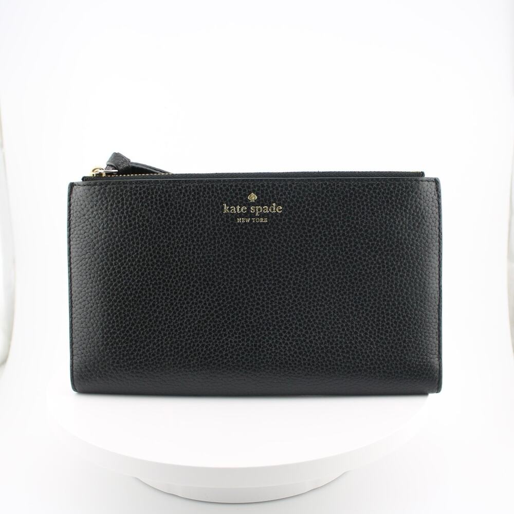 Kate Spade Black Pebbled Leather Wallet